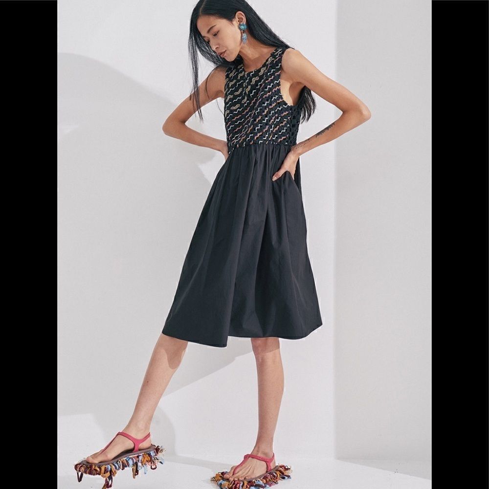 MICartsy Hand-Stranded Webbing Cotton Dress size s